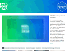 Tablet Screenshot of eyesdonttalk.com